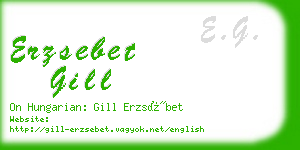 erzsebet gill business card